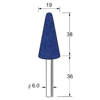 日本精密機械工作（株） 軸付砥石 軸径φ6 G65 軸付砥石　５本 G6512