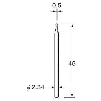 日本精密機械工作（株） 精密加工用超硬カッター ラウンド K 精密加工用超硬カッター　ラウンド K1005