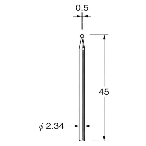 日本精密機械工作（株） 精密加工用超硬カッター ラウンド K 精密加工用超硬カッター　ラウンド K1005