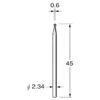 日本精密機械工作（株） 精密加工用超硬カッター ラウンド K 精密加工用超硬カッター　ラウンド K1006