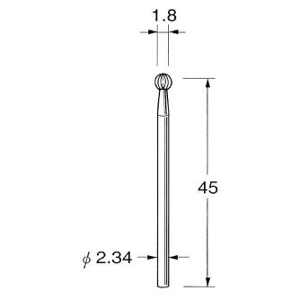 日本精密機械工作（株） 精密加工用超硬カッター ラウンド K 精密加工用超硬カッター　ラウンド K1018