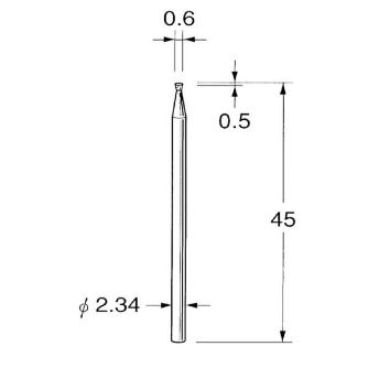 日本精密機械工作（株） 精密加工用超硬カッター インバーテットコーン K 精密加工用超硬カッター　コーン K1106