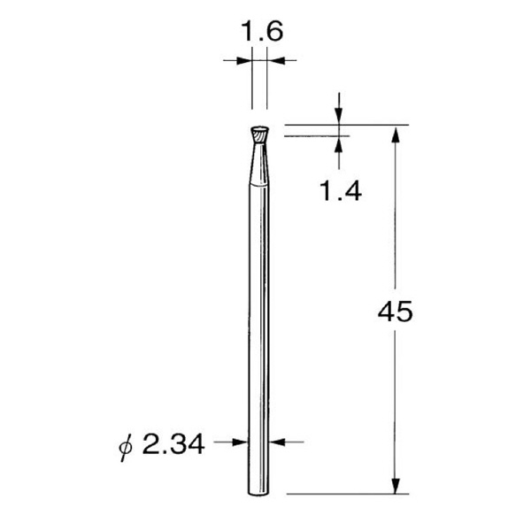 日本精密機械工作（株） 精密加工用超硬カッター インバーテットコーン K 精密加工用超硬カッター　コーン K1116