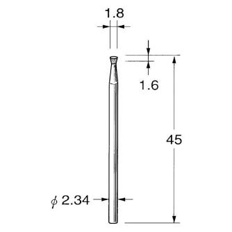 日本精密機械工作（株） 精密加工用超硬カッター インバーテットコーン K 精密加工用超硬カッター　コーン K1118