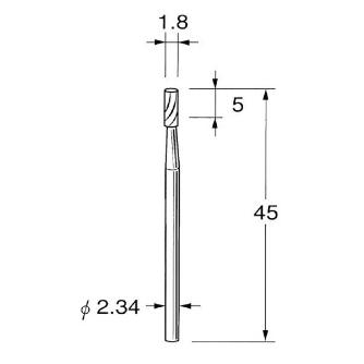 日本精密機械工作（株） 精密加工用超硬カッター ストレート K 精密加工用超硬カッター　ストレート K1218