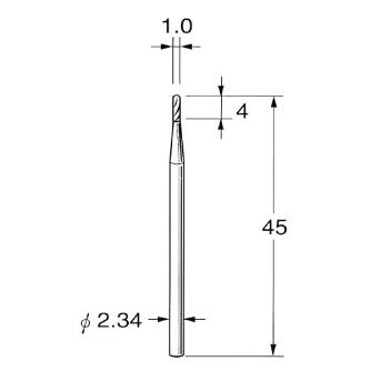 日本精密機械工作（株） 精密加工用超硬カッター ストレート K 精密加工用超硬カッター　ストレート K1310
