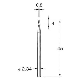 日本精密機械工作（株） 精密加工用超硬カッター テーパー K 精密加工用超硬カッター　テーパー K1408