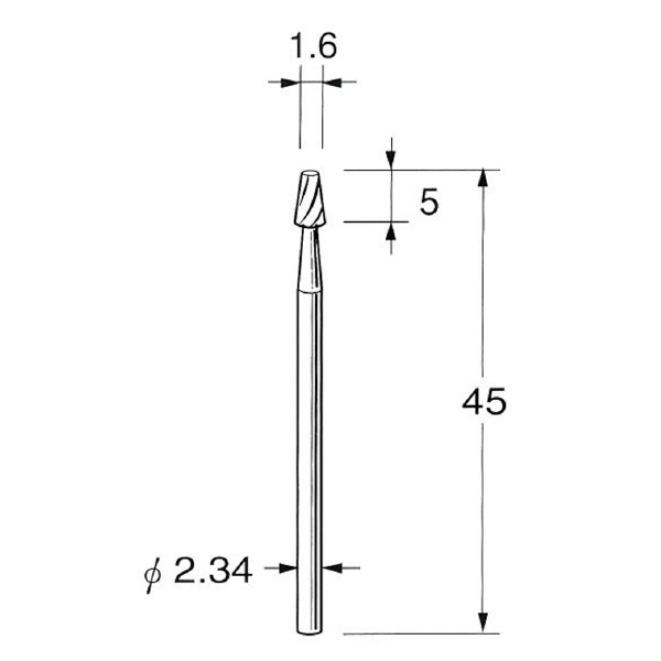 日本精密機械工作（株） 精密加工用超硬カッター テーパー K 精密加工用超硬カッター　テーパー K1416