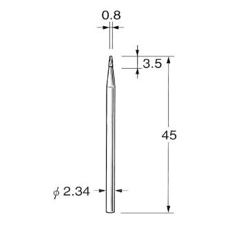 日本精密機械工作（株） 精密加工用超硬カッター テーパー K 精密加工用超硬カッター　テーパー K1508