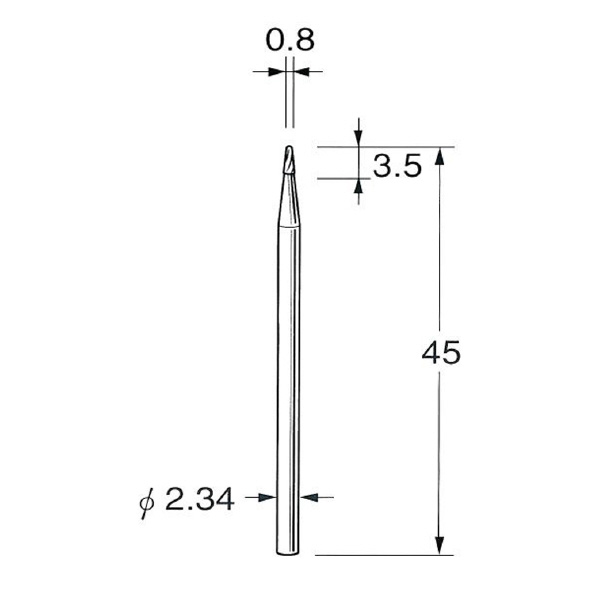 日本精密機械工作（株） 精密加工用超硬カッター テーパー K 精密加工用超硬カッター　テーパー K1508