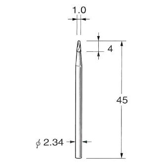 日本精密機械工作（株） 精密加工用超硬カッター テーパー K 精密加工用超硬カッター　テーパー K1510