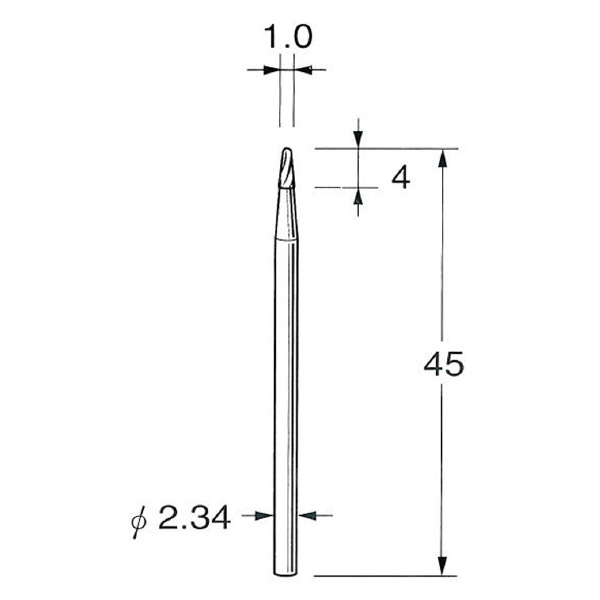日本精密機械工作（株） 精密加工用超硬カッター テーパー K 精密加工用超硬カッター　テーパー K1510