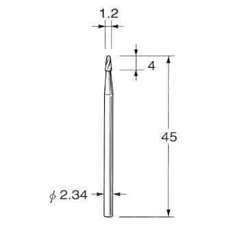 日本精密機械工作（株） 精密加工用超硬カッター テーパー K 精密加工用超硬カッター　テーパー K1512