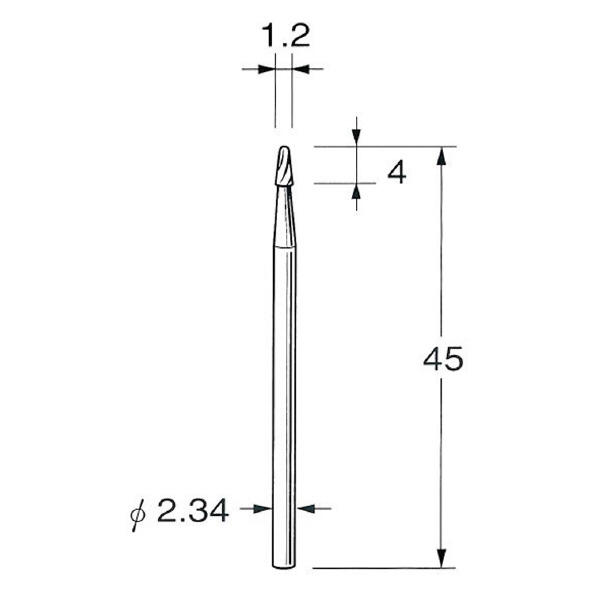 日本精密機械工作（株） 精密加工用超硬カッター テーパー K 精密加工用超硬カッター　テーパー K1512