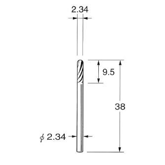 日本精密機械工作（株） 精密加工用超硬カッター スパイラルカット K 精密加工用超硬カッター　スパイラルカット K1641