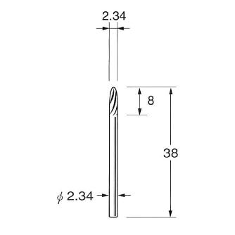 日本精密機械工作（株） 精密加工用超硬カッター スパイラルカット K 精密加工用超硬カッター　スパイラルカット K1651
