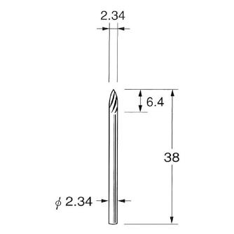日本精密機械工作（株） 精密加工用超硬カッター スパイラルカット K 精密加工用超硬カッター　スパイラルカット K1661