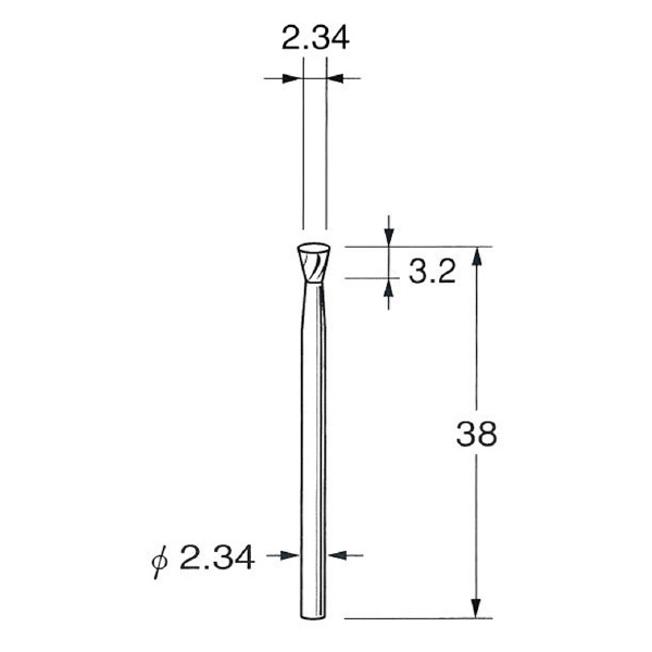 日本精密機械工作（株） 精密加工用超硬カッター スパイラルカット K 精密加工用超硬カッター　スパイラルカット K1691