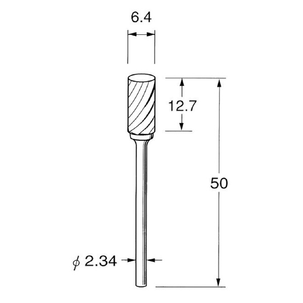 日本精密機械工作（株） 精密加工用超硬カッター スパイラルカット K 精密加工用超硬カッター　スパイラルカット K1721