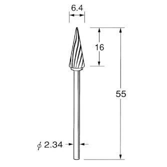 日本精密機械工作（株） 精密加工用超硬カッター スパイラルカット K 精密加工用超硬カッター　スパイラルカット K1771