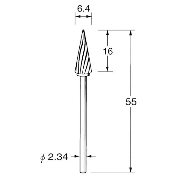 日本精密機械工作（株） 精密加工用超硬カッター スパイラルカット K 精密加工用超硬カッター　スパイラルカット K1771