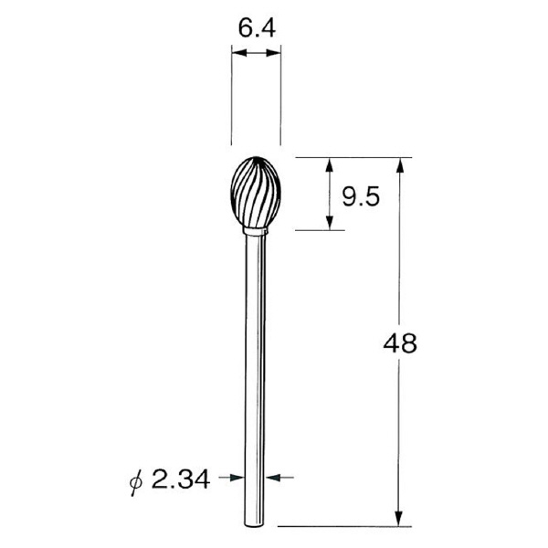 日本精密機械工作（株） 精密加工用超硬カッター スパイラルカット K 精密加工用超硬カッター　スパイラルカット K1781
