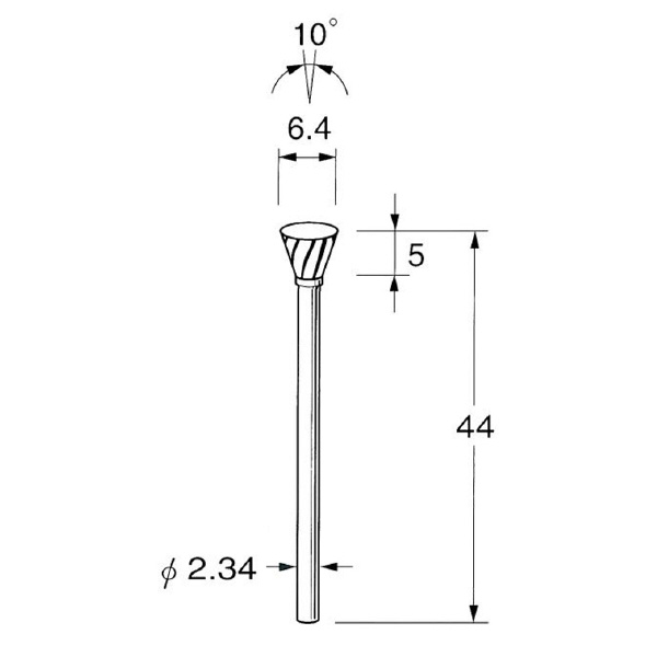 日本精密機械工作（株） 精密加工用超硬カッター スパイラルカット K 精密加工用超硬カッター　スパイラルカット K1791