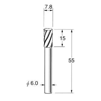 日本精密機械工作（株） 軽合金用超硬カッター スパイラルカット K 軽合金用超硬カッター　スパイラルカット K7622