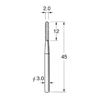 日本精密機械工作（株） 軸付電着ボラゾン砥石 軸径φ3 N 軸付電着ボラゾン砥石 N1220