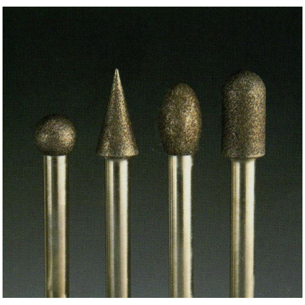 日本精密機械工作（株） 軸付電着ボラゾン砥石 軸径φ6 N 軸付電着ボラゾン砥石 N2110