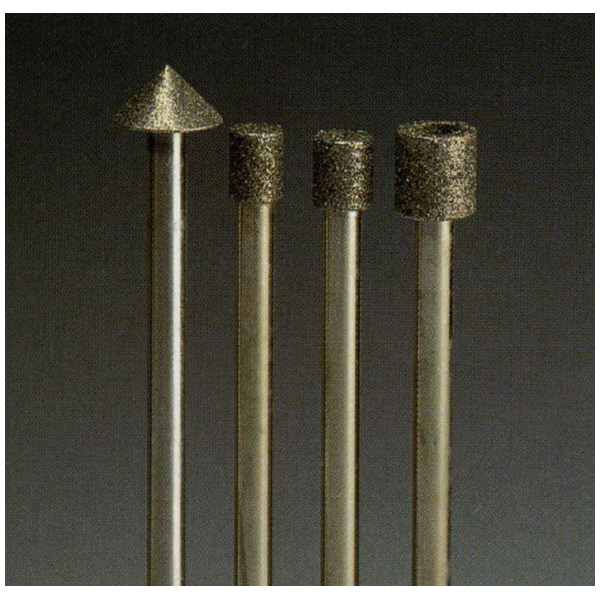 日本精密機械工作（株） 機械研削用軸付電着ボラゾン砥石 軸径φ3 N 機械研削用軸付電着ボラゾン砥石 N5340