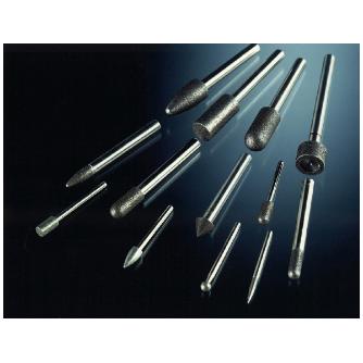 日本精密機械工作（株） 機械研削用軸付電着ボラゾン砥石 軸径φ3 N 機械研削用軸付電着ボラゾン砥石 N5340