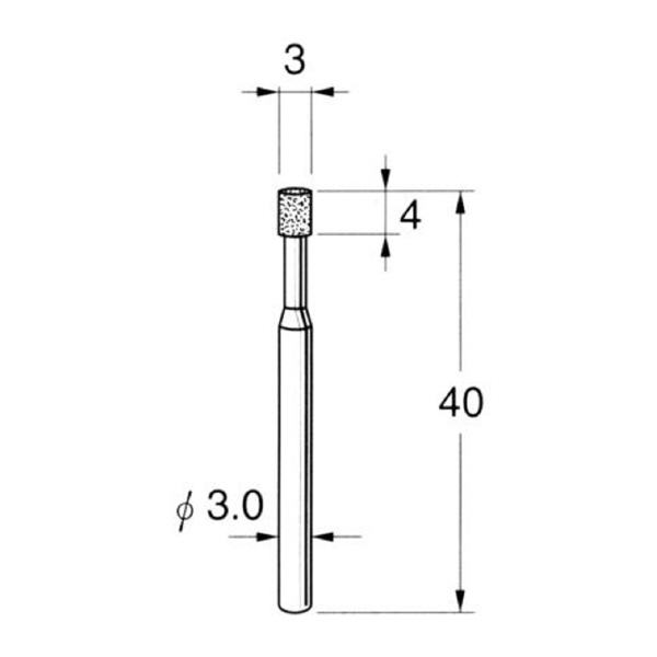 日本精密機械工作（株） ハイメタルボンド軸付ボラゾン砥石 N ハイメタルボンド軸付ボラゾン砥石 N9103