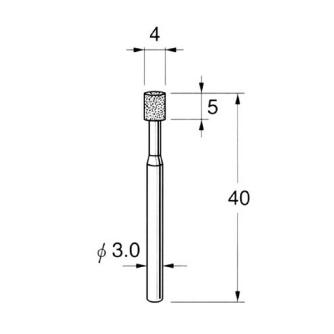 日本精密機械工作（株） ハイメタルボンド軸付ボラゾン砥石 N ハイメタルボンド軸付ボラゾン砥石 N9104