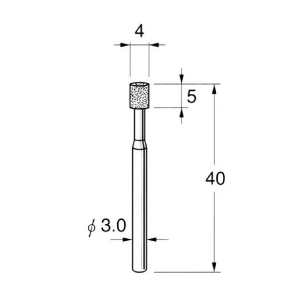 日本精密機械工作（株） ハイメタルボンド軸付ボラゾン砥石 N ハイメタルボンド軸付ボラゾン砥石 N9104