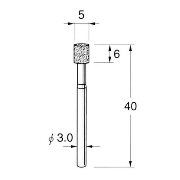 日本精密機械工作（株） ハイメタルボンド軸付ボラゾン砥石 N ハイメタルボンド軸付ボラゾン砥石 N9105