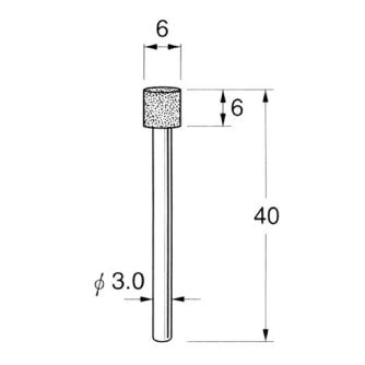日本精密機械工作（株） ハイメタルボンド軸付ボラゾン砥石 N ハイメタルボンド軸付ボラゾン砥石 N9106