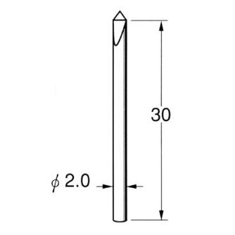 日本精密機械工作（株） 超硬タガネ 彫刻用 Q 超硬タガネ　彫刻用 Q6013