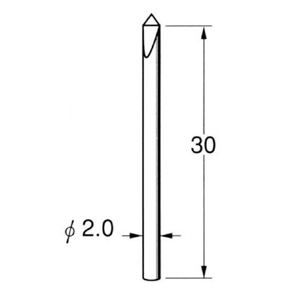 日本精密機械工作（株） 超硬タガネ 彫刻用 Q 超硬タガネ　彫刻用 Q6013