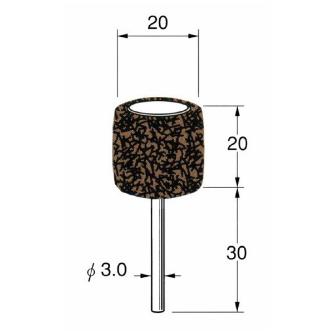 日本精密機械工作（株） スポンジサンダー 軸径φ3 S スポンジサンダー　２本 S2003