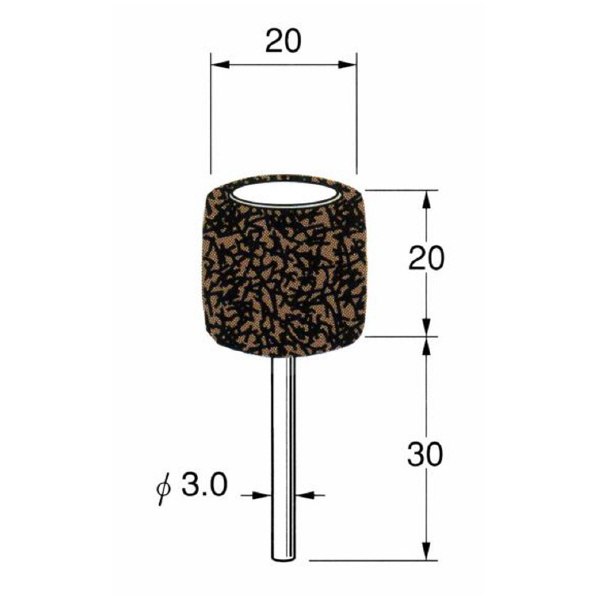 日本精密機械工作（株） スポンジサンダー 軸径φ3 S スポンジサンダー　２本 S2003