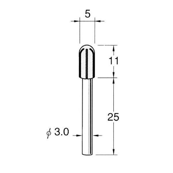 日本精密機械工作（株） キャップ型ラバーホルダー ＜丸先＞ S キャップ型ラバーホルダー　＜丸先＞ S4205