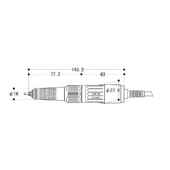 日本精密機械工作（株） リューターミニペン モーターユニット LPM-120 リューターミニペン　モーターユニット LPM-120