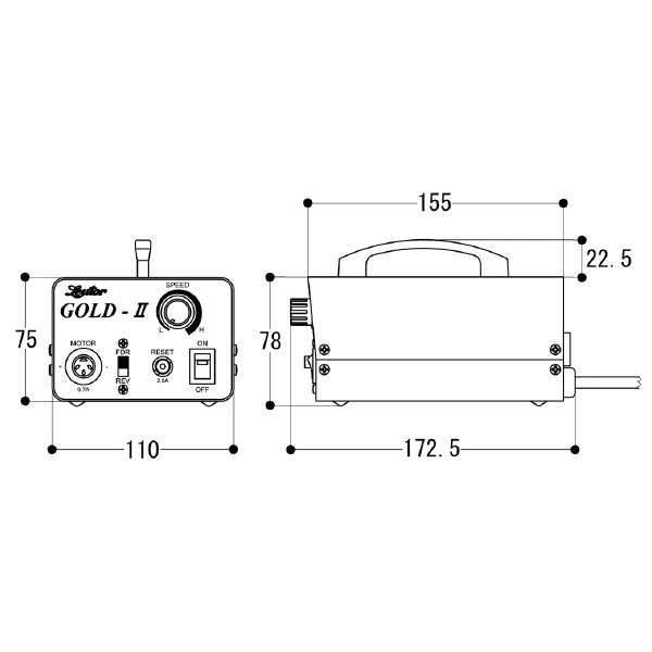 日本精密機械工作（株） リューターゴールドII パワーユニット LG2C-22 リューターゴールドⅡ　パワーユニット LG2C-22