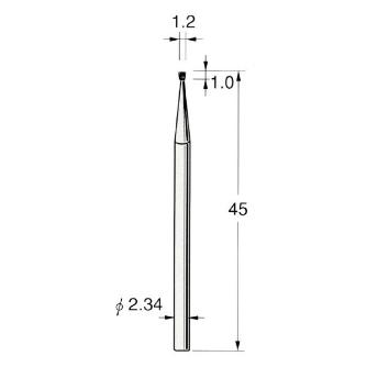 日本精密機械工作（株） 精密加工用スチールカッター インバーテッドコーン C スチールカッター　コーン　１０本 C1212