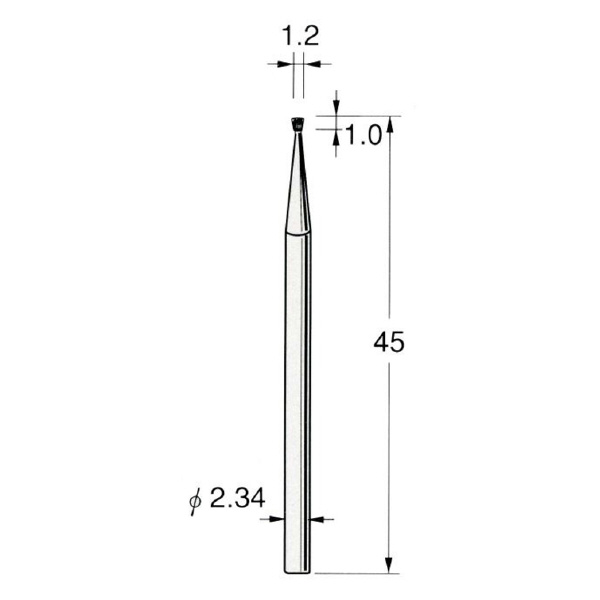 日本精密機械工作（株） 精密加工用スチールカッター インバーテッドコーン C スチールカッター　コーン　１０本 C1212