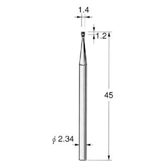 日本精密機械工作（株） 精密加工用スチールカッター インバーテッドコーン C スチールカッター　コーン　１０本 C1214
