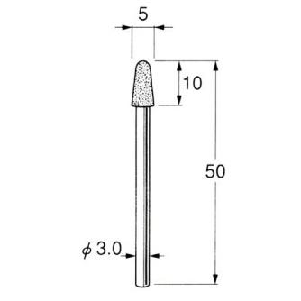 日本精密機械工作（株） ハイメタルボンド軸付ダイヤモンド砥石 D ハイメタルボンド軸付ダイヤモンド砥石 D8202