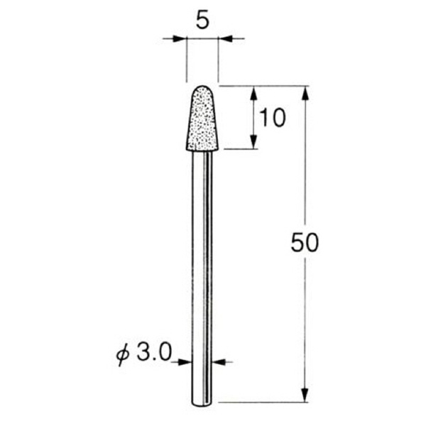 日本精密機械工作（株） ハイメタルボンド軸付ダイヤモンド砥石 D ハイメタルボンド軸付ダイヤモンド砥石 D8202