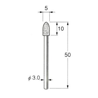 日本精密機械工作（株） ハイメタルボンド軸付ダイヤモンド砥石 D ハイメタルボンド軸付ダイヤモンド砥石 D8203
